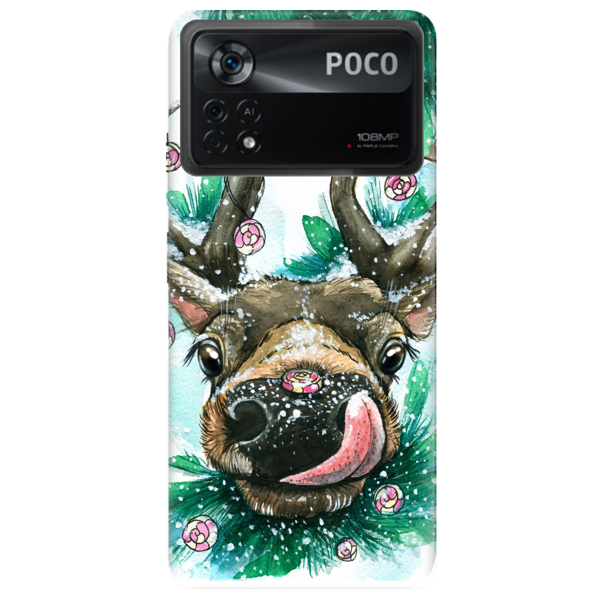 Чохол для Xiaomi Poco X4 Pro 5G Сute deer - фото 1 - Чохли для телефонів